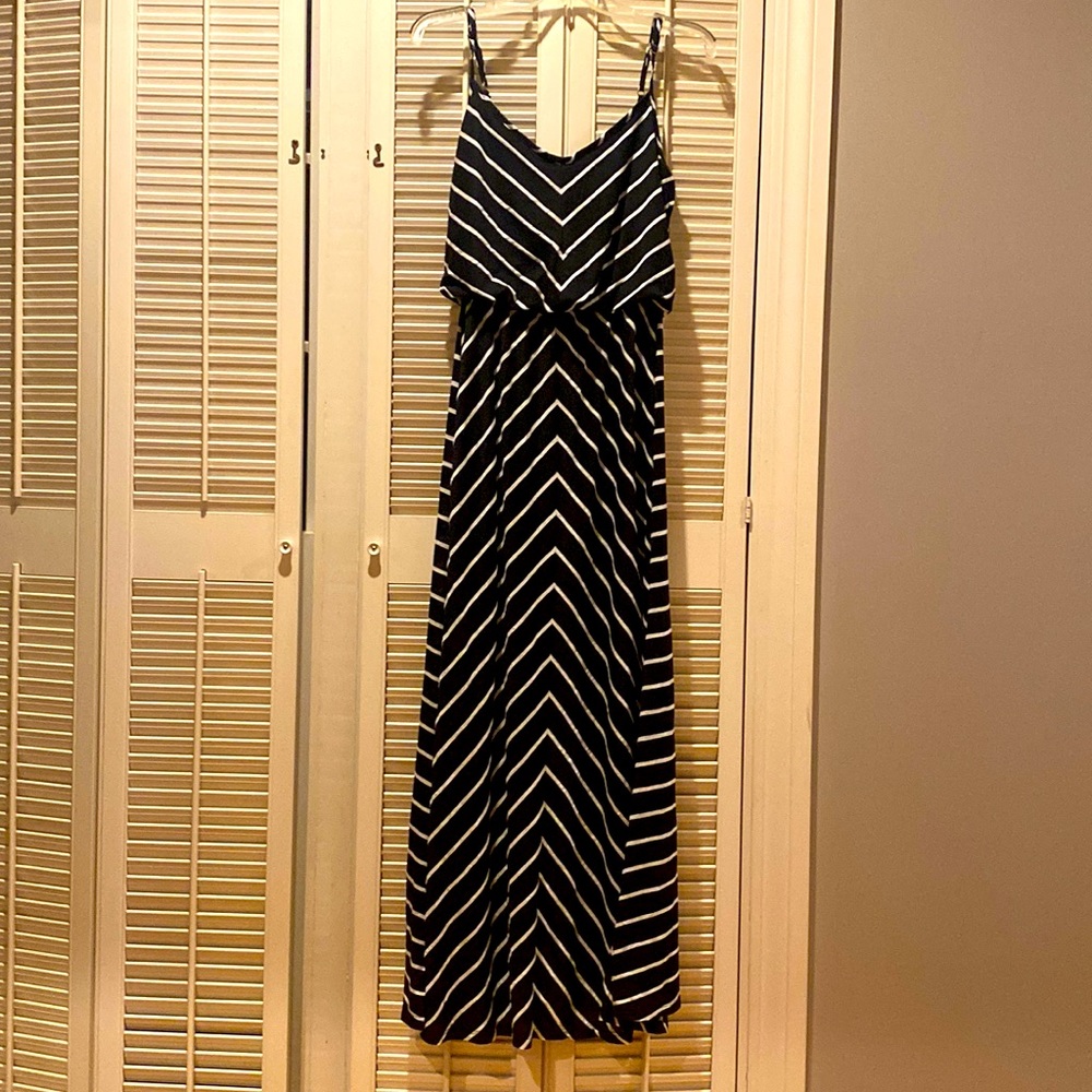 Maxi black and white dress